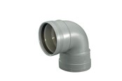 Afvoerproducten - Wavin Wafix plus pp bend 88.5° x 50 mm grey - 1453326