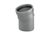 Afvoerproducten - Wavin Wafix pp bend 15° x 50 mm grey - 1450310