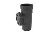 Afvoerproducten - Wavin Wafix pp acces pipe 110 mm with Cover Grijs - 1450940