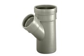 Afvoerproducten - Wavin Wafix pp branch 45° ø32 x ø32 mm grey - 1450400