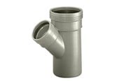Afvoerproducten - Wavin Wafix pp branch 45° ø110 x ø100 mm grey - 1450446
