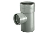 Afvoerproducten - Wavin Wafix pp branch 88.5° ø75 x ø75 mm Grijs - 1450425