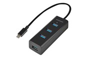 USB hub - AXAGON HUE-S2C - hub - 4 poorten USB hub - 4 - USB 3.2 - Zwart - HUE-S2C