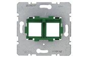 Schakeleenheden - Berker Ondersteuningsplaat 2-gang voor modulaire jacks - 454104