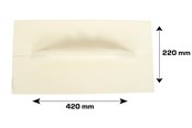 Gereedschap - Work>it Plakspaan Geel-PUR 220 x 420mm - 76212