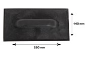 Gereedschap - Work>it Plaster float 10mm Rubber 140 x 280mm - 76242