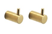 Badkamer accessoires - Pressalit Towel hook w/pin brushed brass - Q70150