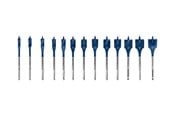 Boren en bits - Bosch Flat Milling Drill Bit Set Self-Cut 10-32 mm 13 Bits - 2608900336