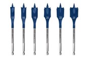 Boren en bits - Bosch Expert SelfCut Speed - Milling cutter bit - for softwood hardwood - spade bit - flat - 6 pieces - 25 mm 13 mm 20 mm 16 mm 22 mm 19 mm - hex - 2608900333