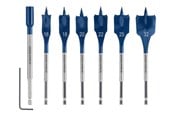 Boren en bits - Bosch Flat Milling Drill Bit Set Self-Cut 16-32 mm 7 Bits - 2608900334