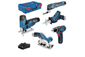 Elektrische schroevendraaier & boor - Bosch Professional 5 TOOL KIT 12V GSR/GST/GOP/GKS/GSA 3X3 XLB - 0615A0017C