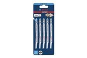 Decoupeerzaag - Bosch STIKSAVKLINGE T308BF HARDWOOD 5 STK - 2608900544