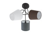 Lampen - EGLO ALMEIDA Plafondarmaturen, antraciet, wit, bruin - 95192