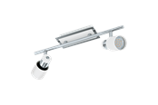 Lampen - EGLO DAVIDA spot, chroom, wit - 92085