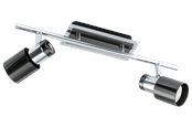 Lampen - EGLO DAVIDA 1 spot, nikkel-nero - 30833