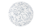 Lampen - EGLO SCALEA 1 wandarmatuur/plafonnière, wit met decor - 90043