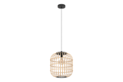 Lampen - EGLO BORDESLEY hanglamp, natuur - 43216