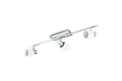 Lampen - EGLO DAVIDA spot, chroom, wit - 92086