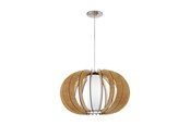 Lampen - EGLO STELLATO 1 hanglamp, ahorn, wit - 95599