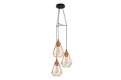 Lampen - EGLO TARBES hanglamp, koperkleuren - 94196
