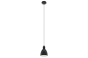 Lampen - EGLO PRIDDY hanglamp, zwart, wit - 49464