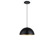 Lampen - EGLO GAETANO hanglamp, zwart, goud - 31679