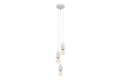 Lampen - EGLO SILVARES hanglamp, grijs - 95523