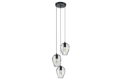 Lampen - EGLO NEWTOWN hanglamp, zwart - 49479