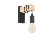 Lampen - EGLO TOWNSHEND Wandarmaturen, zwart, bruin - 43514