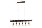 Lampen - EGLO TOWNSHEND 4 hanglamp, antiek-bruin - 49859
