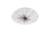 Lampen - EGLO NIEVES wandarmatuur/plafonnière, wit, zilver - 99699