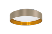 Lampen - EGLO MASERLO 2 Plafondarmaturen, taupe, goud - 99541
