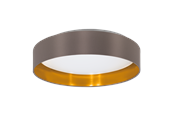 Lampen - EGLO MASERLO 2 Plafondarmaturen, cappucino, goud - 99542
