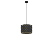 Lampen - EGLO MARASALES hanglamp, zwart, geelkoper - 99524