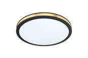 Lampen - EGLO PESCAITO wandarmatuur/plafonniÃ¨re, wit, goud - 99406