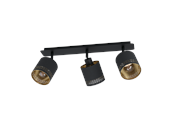 Lampen - EGLO ESTEPERRA spot, zwart, goud - 99278