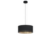 Lampen - EGLO ESTEPERRA hanglamp, zwart, goud - 99274