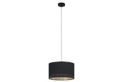 Lampen - EGLO ESTEPERRA hanglamp, zwart, goud - 99273