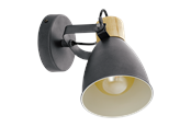 Lampen - EGLO COSWARTH spot black/brown - 901174