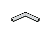 Lampen - EGLO CORNER PROFILE 2 Accessoires, zwart geanodiseerd - 98965