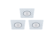 Lampen - EGLO AREITIO inbouwarmatuur, aluminium-geborsteld - 98637