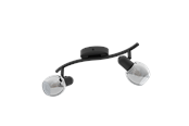 Lampen - EGLO POLLICA spot, zwart-transparant - 98625