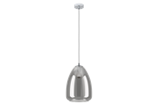 Lampen - EGLO ALOBRASE hanglamp, zwart-transparant - 98614
