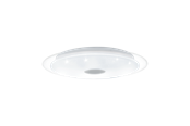 Lampen - EGLO LANCIANO 1 wandarmatuur/plafonnière, wit, chroom - 98323