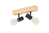 Lampen - EGLO TOWNSHEND 3 spot, bruin, zwart - 99478