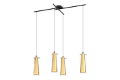 Lampen - EGLO PINTO GOLD hanglamp, helder, goud - 97653
