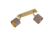 Lampen - EGLO VALBIANO spot, cappucino, goud - 97537