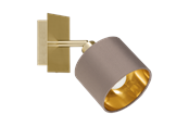 Lampen - EGLO VALBIANO spot, cappucino, goud - 97536