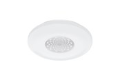 Lampen - EGLO CAPASSO-C wandarmatuur/plafonnière, wit, chroom - 96821