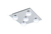 Lampen - EGLO ROMENDO 1 Plafondarmaturen, helder, satijn - 96544